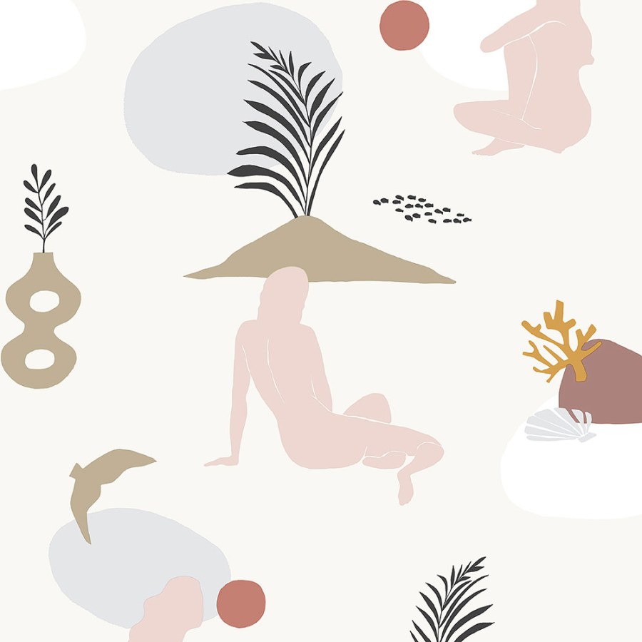 Krémová tapeta na zeď - Tapety Yara