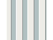 Modro-krémová tapeta s pruhy 6508-1
