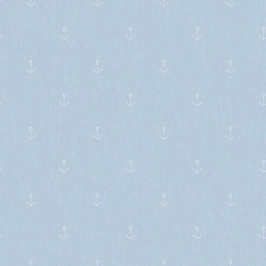 Světle modrá tapeta s kotvičkami - A82801 - Tapety Yara