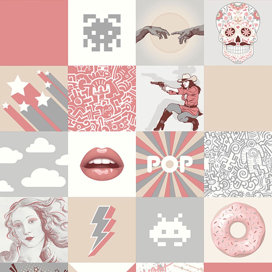 Kolážová tapeta pro teenagery - M53203 - Tapety Yara