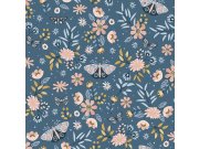 Tapety Yara - Květinová tapeta s motýly - M58101 Květinová tapeta s motýly - M58101