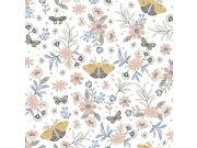 Tapety Yara - Květinová tapeta s motýly - M58105 Květinová tapeta s motýly - M58105