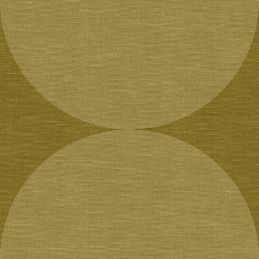 Tapety Yara - Okrová geometrická tapeta - polokoule - 357226 Okrová geometrická tapeta - polokoule - 357226 - Tapety Yara