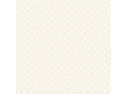 Tapeta - bílé puntíky na béžovám metalickám podkladu 346817