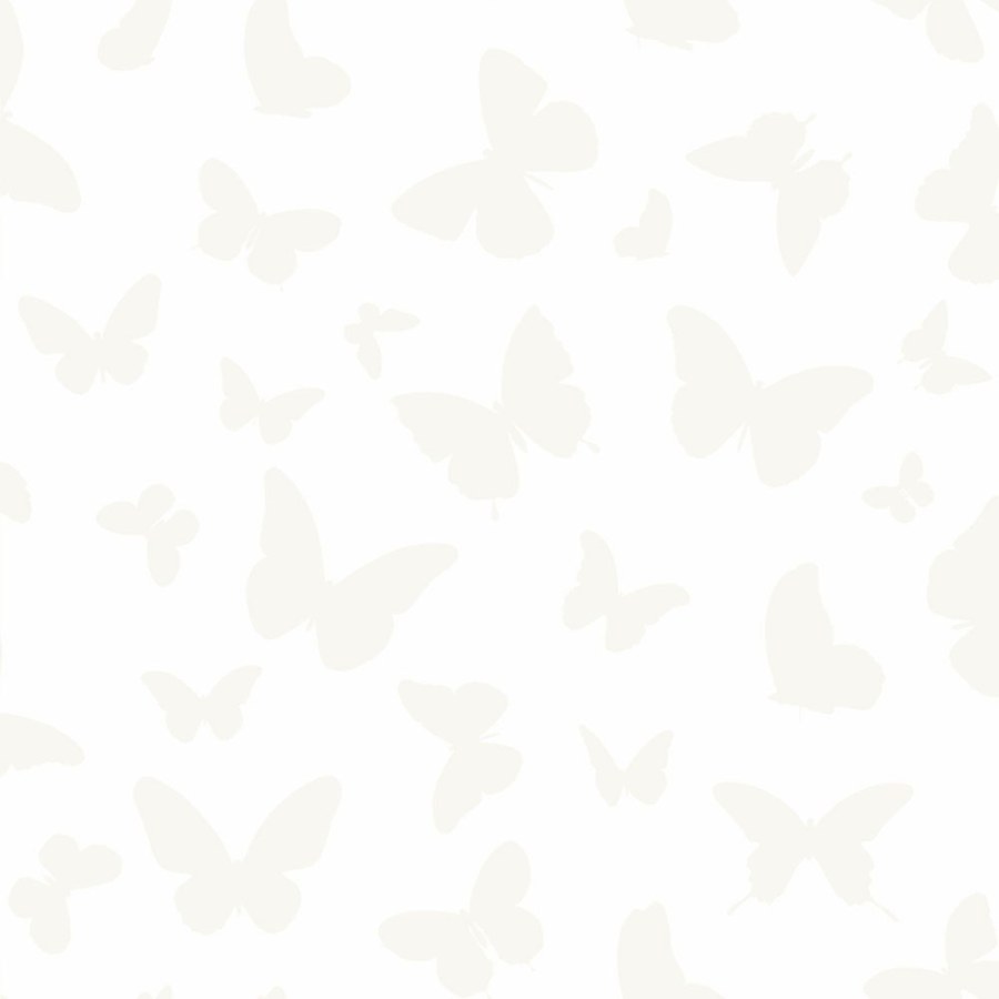 Tapety Yara - Bílá tapeta s motýly 347690 Bílá tapeta s motýly 347690 - Tapety Yara