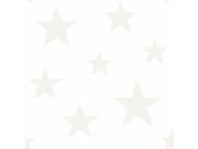 Tapeta bílá s metalickými hvězdami, Precious, Origin Tapety Yara