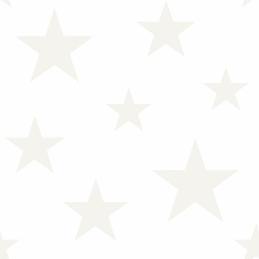 Tapety Yara - Tapeta bílá s metalickými hvězdami 347696 Tapeta bílá s metalickými hvězdami 347696 - Tapety Yara