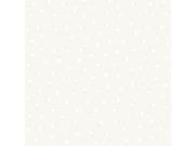 Tapety Yara - Tapeta bílá s metalickými puntíky - 347697 Tapeta bílá s metalickými puntíky - 347697
