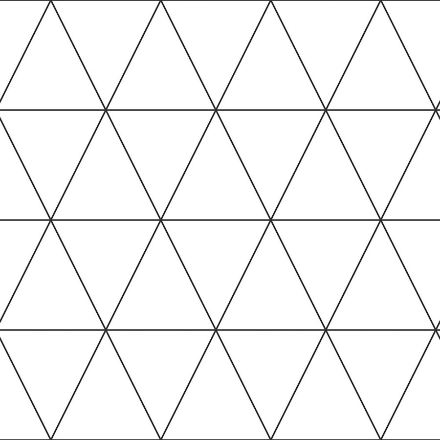 Geometrická Tapeta - černé obrysy trojúhelníků 347683 - Tapety Yara