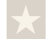 Šedobéžová metalická tapeta s hvězdami 346826