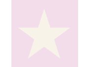 Tapety Yara - Růžová metalická tapeta s hvězdami 346827 Růžová metalická tapeta s hvězdami 346827