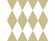 Tapeta - bílé a zlaté kosočtverce, Precious, Origin Tapety Yara