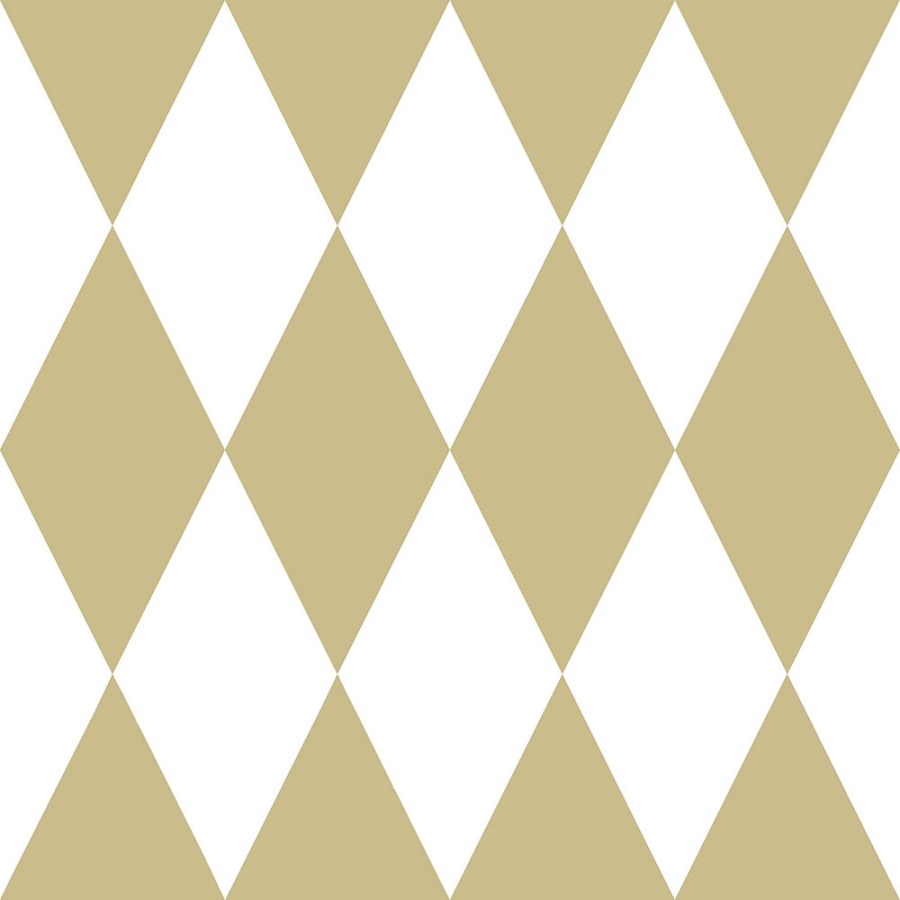 Tapety Yara - Tapeta - bílé a zlaté kosočtverce 347669 Tapeta - bílé a zlaté kosočtverce 347669 - Tapety Yara