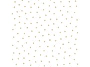 Tapety Yara - Tapeta bílá se zlatými puntíky 347673 Tapeta bílá se zlatými puntíky 347673