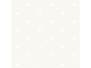 Metalická tapeta s korunkami - 347703