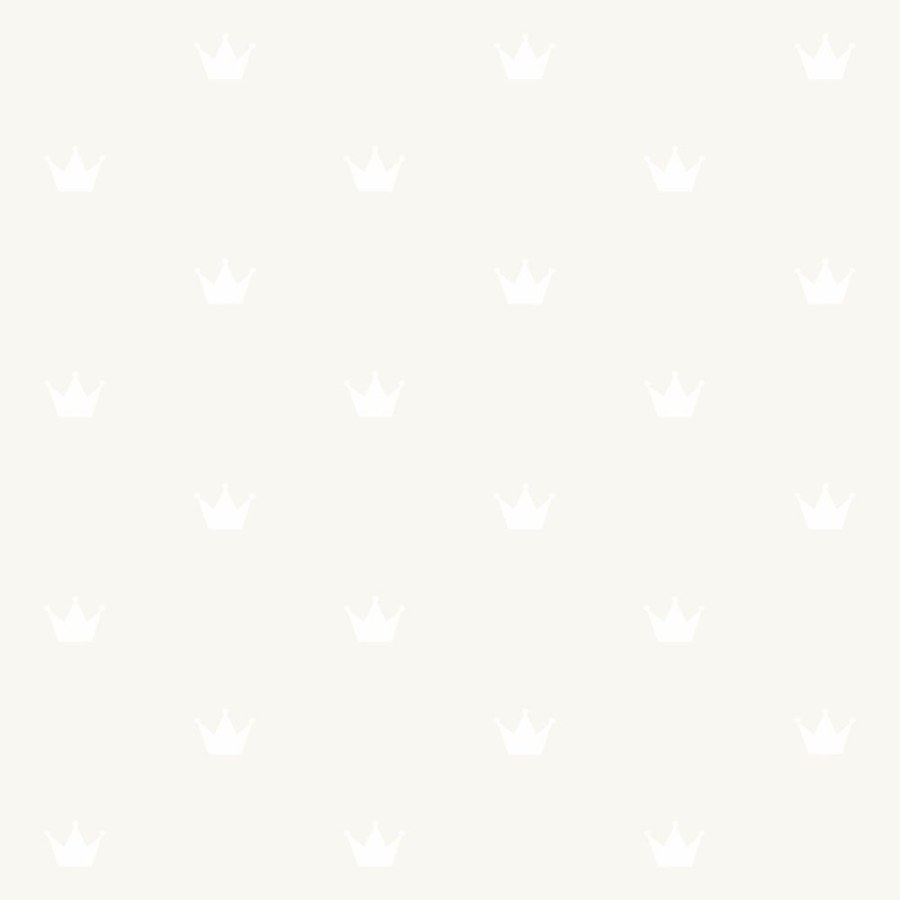 Metalická tapeta s korunkami - 347703 Metalická tapeta s korunkami - 347703