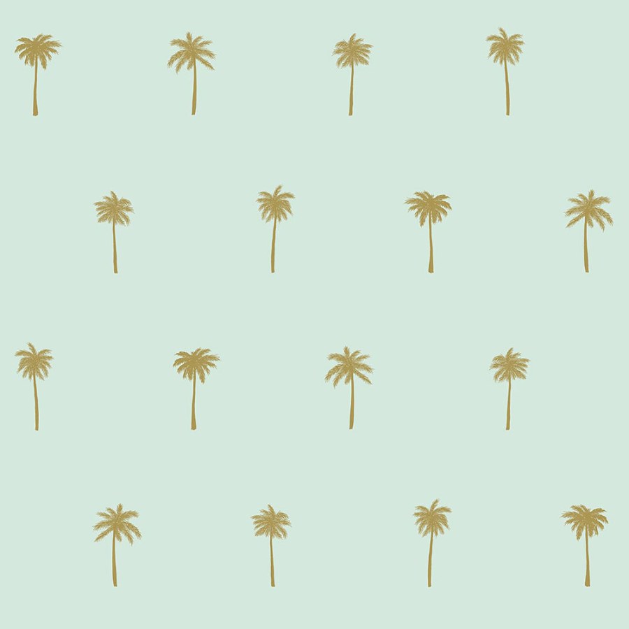 Tapety Yara - Tapeta zelená se zlatými palmami 139159 Tapeta zelená se zlatými palmami 139159 - Tapety Yara