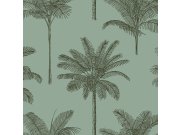 Tapeta zelená s palmami, Paradise, Esta Home Tapety Yara