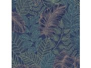 Tapety Yara - Modrá tapeta na zeď Modrá tapeta na zeď