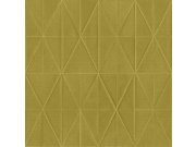 Okrová geometrická tapeta na zeď, origami, Blush, Esta Home Tapety Yara