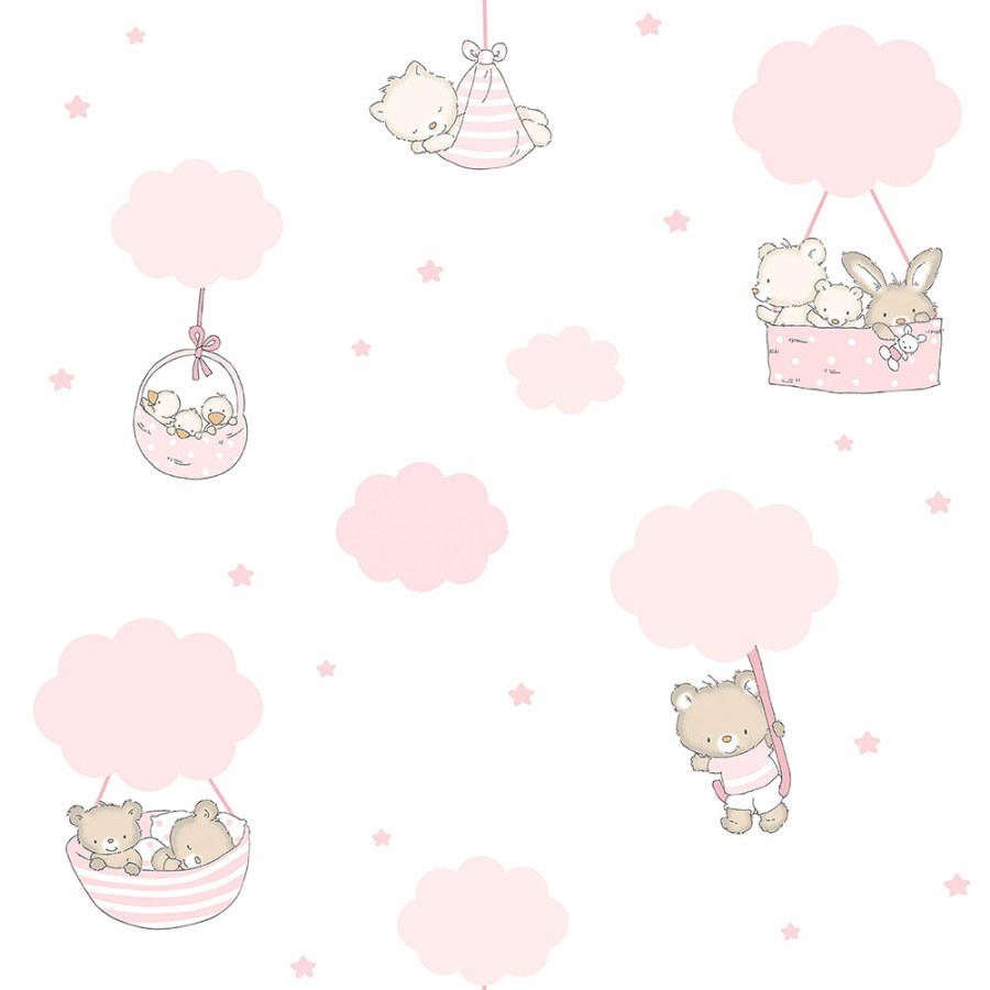 Tapety Yara - Tapeta se zvířátky na obláčcích 452-2 Tapeta se zvířátky na obláčcích 452-2 - Tapety Yara