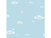 Tapety Yara - Modrá tapeta na zeď Modrá tapeta na zeď