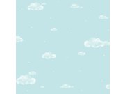 Tapety Yara - Tyrkysová tapeta na zeď Tyrkysová tapeta na zeď