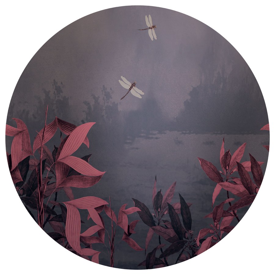 Předklížená kruhová tapeta na zeď Předklížená kruhová tapeta na zeď