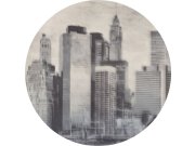 Předklížená kruhová tapeta na zeď