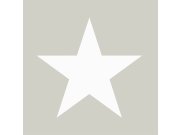 Tapety Yara - Tapeta šedá s bílými hvězdami 138947 Tapeta šedá s bílými hvězdami 138947