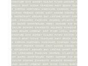 Tapeta šedá s nápisy 138958