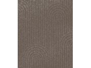 Hnědá geometrická tapeta na zeď