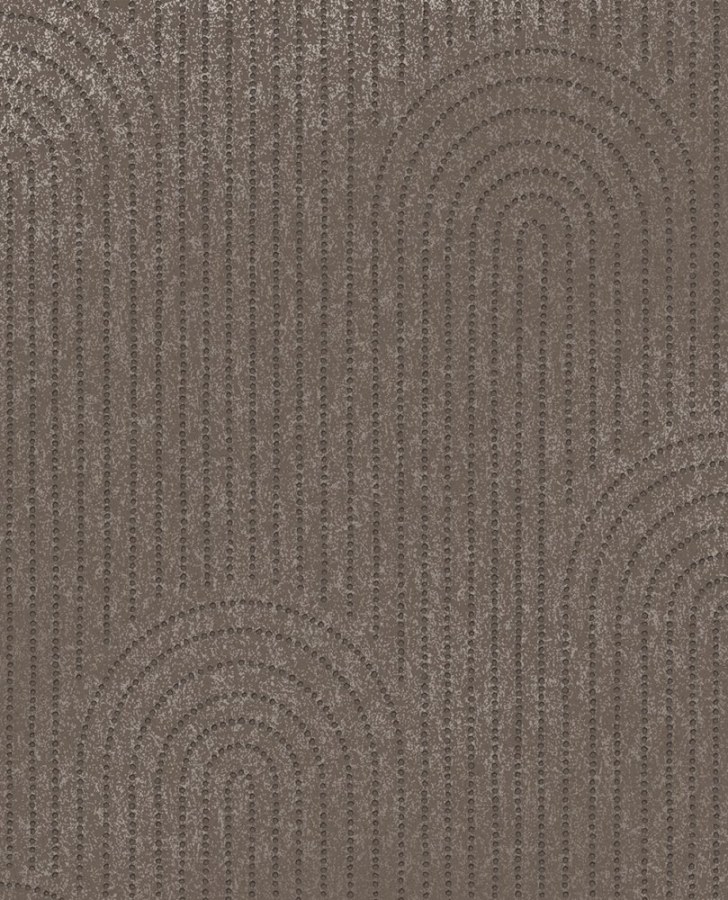 Hnědá geometrická tapeta na zeď - Tapety Yara