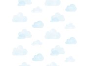 Tapeta bílá s modrými mráčky 138930