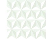 Zeleno-bílá tapeta na zeď