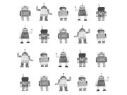Tapeta dětská, Roboti, Little Bandits, Esta Tapety Yara