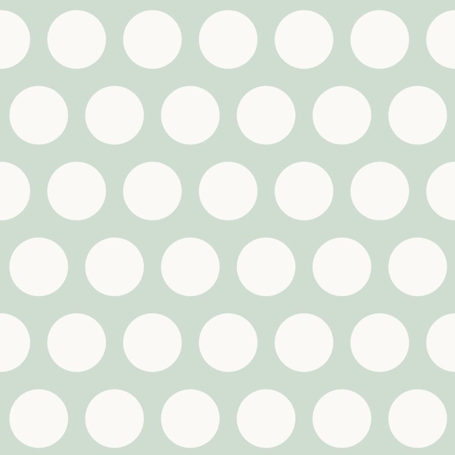 Tapety Yara - Tapeta zelená s bílými puntíky 128711 Tapeta zelená s bílými puntíky 128711 - Tapety Yara