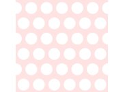 Tapety Yara - Růžová tapeta s bílými puntíky 128859 Růžová tapeta s bílými puntíky 128859