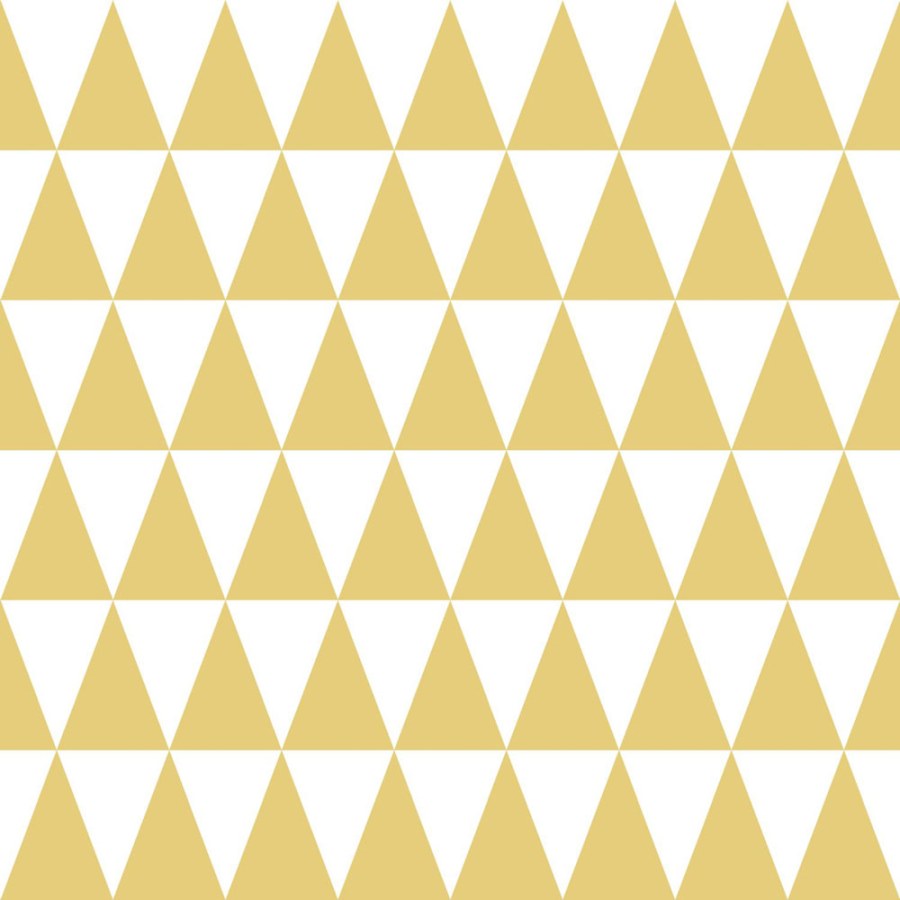 Tapety Yara - Tapeta s okrovými a bílými trojúhelníky 128863 Tapeta s okrovými a bílými trojúhelníky 128863 - Tapety Yara