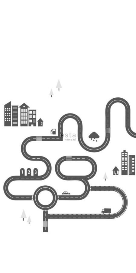 Tapety Yara - Černobílá Tapeta Silnice 158835 Černobílá Tapeta Silnice 158835 - Tapety Yara