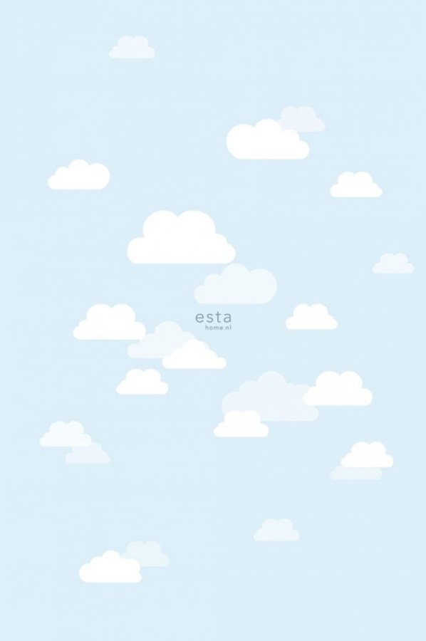 Modrá tapeta s bílými mráčky 158842 - Tapety Yara