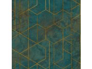 Tapety Yara - Geometrická mramorovaná zelená Tapeta WL2501 Geometrická mramorovaná zelená Tapeta WL2501