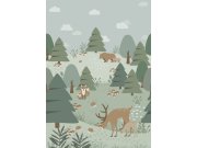 Tapety Yara - Fototapeta s lesními zvířátky Fototapeta s lesními zvířátky