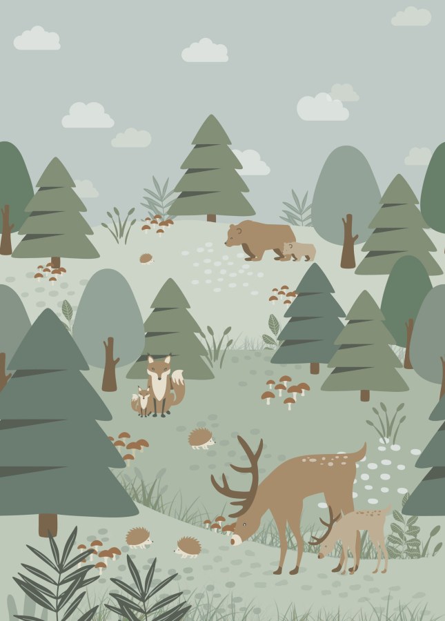 Fototapeta s lesními zvířátky - Tapety Yara