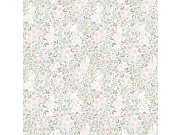 Květinová tapeta na zeď