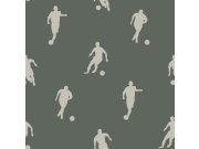 Tapety Yara - Tmavě zelená tapeta s fotbalisty Tmavě zelená tapeta s fotbalisty