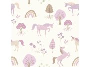 Tapety Yara - Fialová tapeta na zeď Fialová tapeta na zeď