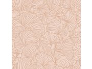 Tapeta na zeď, listy, růžová, Bloom, To the Moon and Back, Esta Home