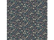 Tapety Yara - Modrá květinová tapeta na zeď Modrá květinová tapeta na zeď