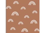 Tapety Yara - Hnědá tapeta na zeď Hnědá tapeta na zeď